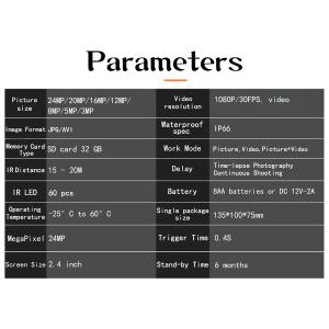 Buy cheap 2.4 Inches Screen Mobile Trail Camera CMOS Cellular 24MP 4g Lte Trail Camera from wholesalers