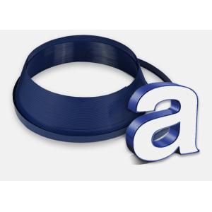 Buy cheap Acrylic Blue Color J Type Channel Letter Edge 3/4 Inch Plastic Trim Cap from wholesalers