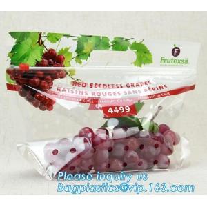 Buy cheap fruit bag with holes sandwich slider zip deli bag, slider zip bag for fresh fruit packaging, grape bag with hole/ slider from wholesalers