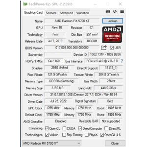 PCWINMAX Radeon RX 5700 XT 8GB GDDR6 256-bit Gaming Graphic Card HD DisplayPort