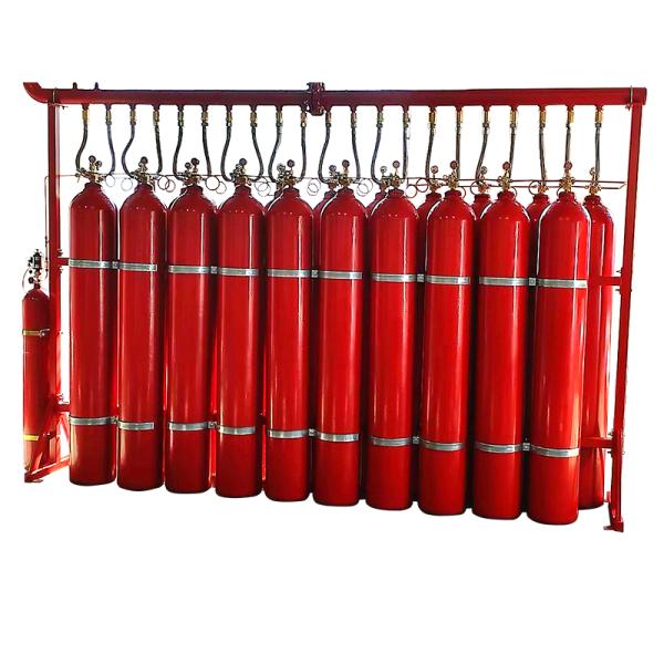 Quality Pre-Engineered IG100 Inert Gas Fire Suppression System Kit with Seamless Steel Pipes for Total Flooding for sale