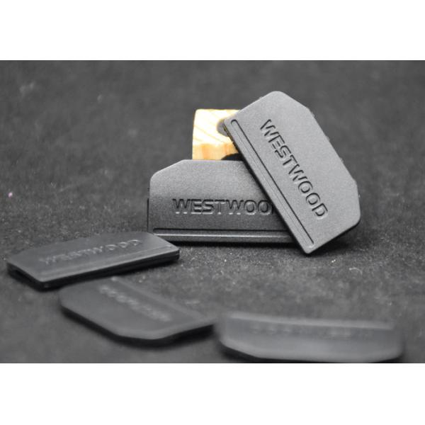 Buy cheap SGS Irregular Embossed Plastic Zipper Puller Clothing Patches from wholesalers