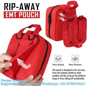 Tactical First Aid Pouch, Molle EMT Pouches Rip-Away Military IFAK Medical Bag