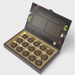 Buy cheap Custom Printing Luxury Belgian Chocolate Praline Box Cardboard Material from wholesalers
