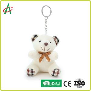 10cm Adorable White Bear Stuffed Animal With Butterfly Tie