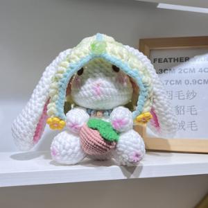 Buy cheap Beginners Crochet Kit for new year gift without necklace, Crochet Animal Kit, Polyester Fiber, Kit for Beginner from wholesalers