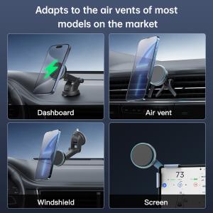 Buy cheap Iphone Wireless Magsafe Car Charger With Advanced Cooling Technology from wholesalers