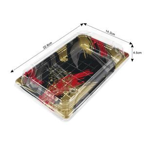Buy cheap Recyclable Disposable Plastic Sushi Box With Anti Fog Lid from wholesalers