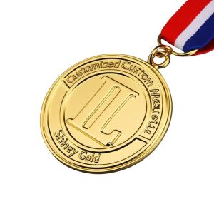 Buy cheap Custom Medals and Custom Award Medals with Shiny Gold Plating, 2mm Thickness, and 7-10 Business Days Production product