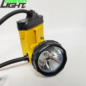 25000Lux 10.4Ah Flashing Mining Cap Lamp 348lum Adjustable Headclip With Rear