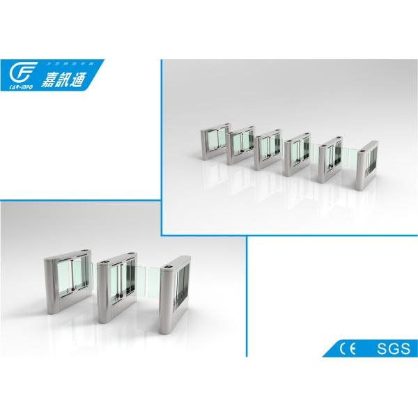 Quality Flap Barrier Gate Stainless Steel Turnstiles Anti Tail - Gating Alarm Detection Function for sale