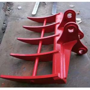 Q460 Excavator Brush Rake Bucket Landscape Root Rake Grapple