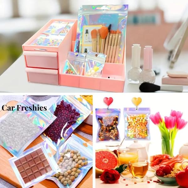 Custom Printed Aluminium Foil Laminated Pouches For Fresh Snacks Storage Odor Proof