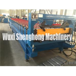 Buy cheap Blue Color High Strength Metal Deck Roll Forming Machine Big Wave Length from wholesalers