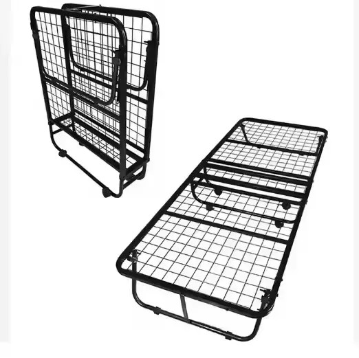 Mail Packing Included Easy Assembly Folding Metal Bed Frame