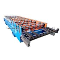 China Trapezoid Roofing Sheet Roll Forming Making Machine For Building Material for sale
