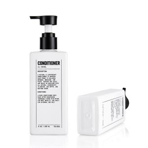 Buy cheap 235ML White Custom Empty Shampoo And Conditioner Bottles Refillable from wholesalers