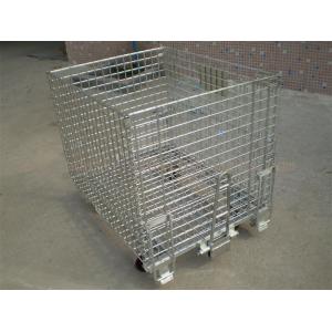 Buy cheap Wire Containers With Pulls In Head & End, 4 Wheels On Bottom from wholesalers