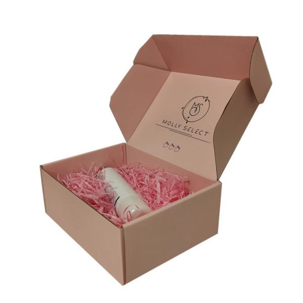 Custom Pink Skin Care Beauty Corrugated Cardboard Shipping Box The Perfect Packaging For Your Business