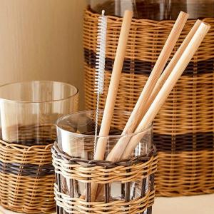 Buy cheap Biodegradable Minor Caliber Disposable Bamboo Straws 20cm Custom from wholesalers