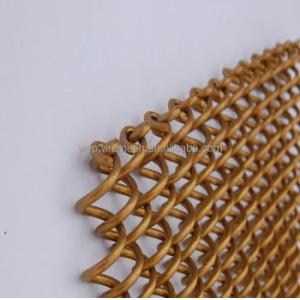 Buy cheap Lightweight Aluminum Decorative Metal Coil Mesh Curtain from wholesalers