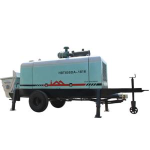 Buy cheap Electric Remote Control Hydraulic Concrete Pump With 80m3 / h Concrete Delivery 12.5Mpa Pressure from wholesalers