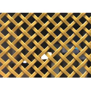 Buy cheap Gold Color Architectural Metal Mesh Stainless Steel 0.5m-2.0m Width from wholesalers