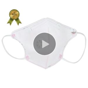 Kid Wearing Medical Mask Disposable N95 Shield With Breather Valve