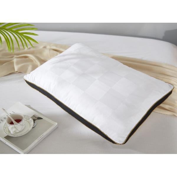 Soft Polyester Filled Pillow Breathable Cotton Gusseted Bed Pillow Machine
