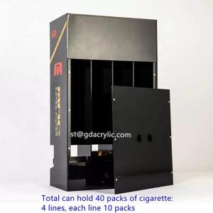 Automatic Push Acrylic Cigarette Tobacco Display Cabinet Stand with Lighting