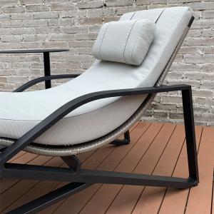 Buy cheap 195cm Length White Plastic Sun Lounger from wholesalers