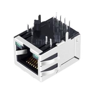 Buy cheap WE MIC24012-5101T-LF3 Compatible LINK-PP LPJ0011GFNL 10/100 Base-T Tab Down Green/Green Led 1 Port 8 Pin Cat5e RJ45 Connector from wholesalers