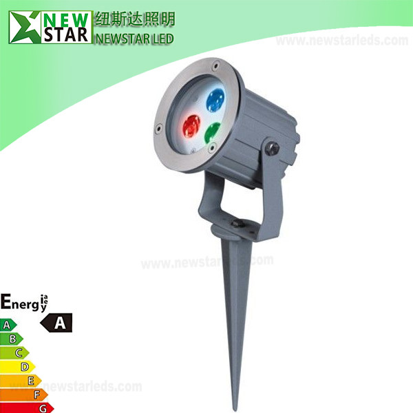 Quality 24VDC RGB 3W Landscape LED Garden Lights, IP65 Outdoor Landscape Light for sale