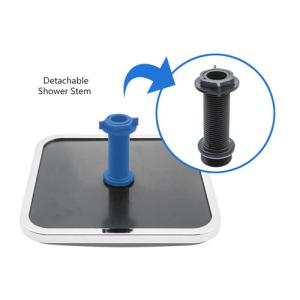 Buy cheap 7 Inch Grey Rainforest Shower Head , Ceiling Rain Shower Head For Shower Cabin from wholesalers