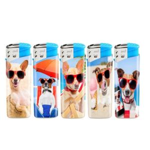 Buy cheap Disposable Custom Label Smoking Lighter with Cool Dog Dongyi Custom Label Disposable from wholesalers