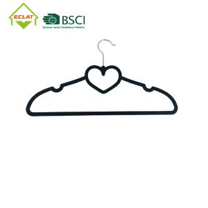 China 40x22cm Heart Shaped Wide Shoulder Plastic Hangers on sale