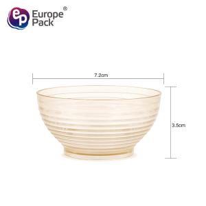 Wholesale dinnerware cheap 3oz mini pudding dessert bowl with lids