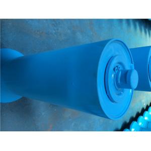 Buy cheap Blue Self Aligning Conveyor Guide Roller Buffer 219mm Diameter from wholesalers