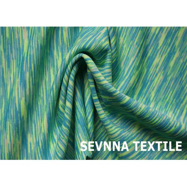 Screen Printing Striped Double Knit Fabric Water Repellent 100% Polyester 150cm Width