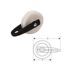 Buy cheap Nylon Clothesline pulley  For DIY And Home Development hanging type Fixed Eye Pulley from wholesalers
