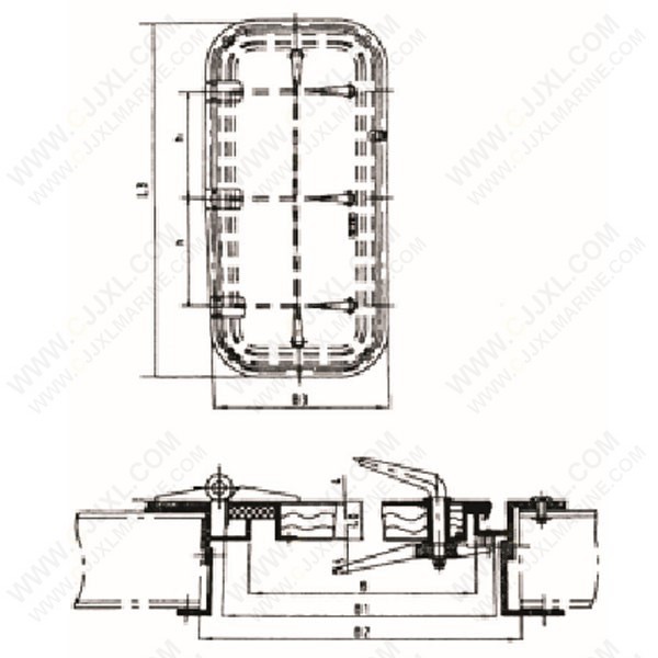 Quality Single-leaf Weathertight Aluminium Door for sale