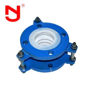 Buy cheap 150 Psi Galvanized PTFE Bellows Expansion Conector Excellent Chemical Resistance Carbon Steel Flange from wholesalers