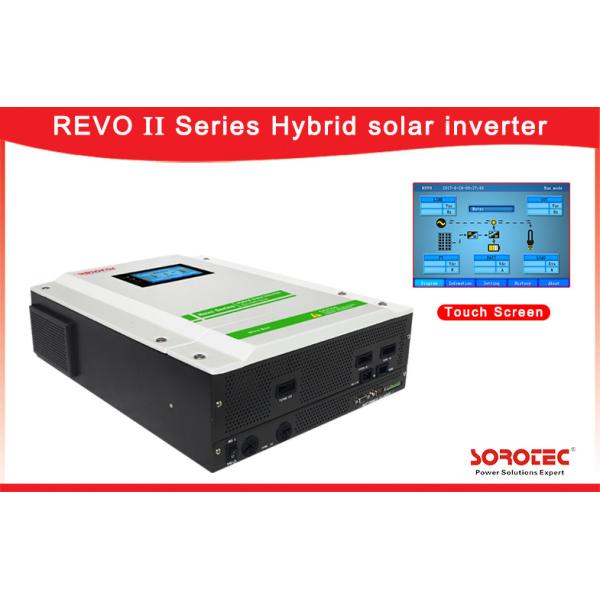 Quality 1 Ph in / 1 Ph out 3kW 3.2kW5.5kW Hybrid Solar Inverter with Lcd Touch Screen for sale