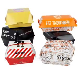 Buy cheap Custom Eco-Friendly Burger Fries Boxes Oil-Resistant Packaging for Your Business from wholesalers
