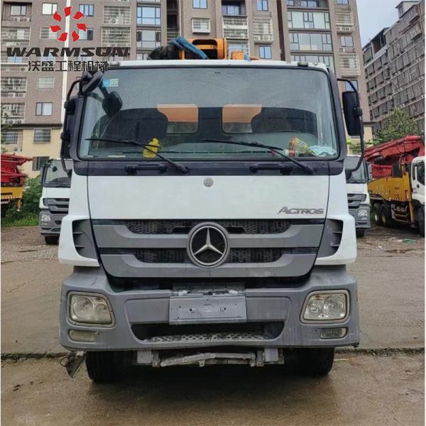 Quality 2014 Used Concrete Pump Truck with Mercedes Chassis for Zoomlion 52m Capacity in Energy Mining and Construction Works for sale
