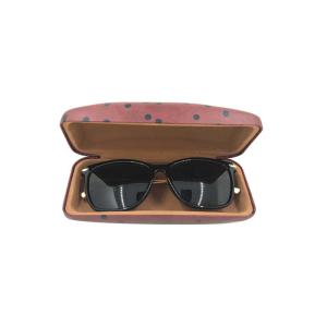 Black Doll PU Leather Custom Sunglass Case For Women 162 * 71 * 57mm