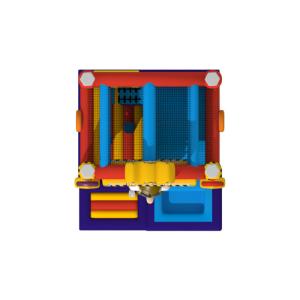 Buy cheap Classic European 4x4.5x3.5m Inflatable Jumping Castle With Slide from wholesalers