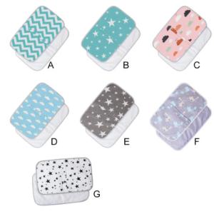 50x70cm Foldable Waterproof Crib Mattress Changing Reusable Cotton Bed Pad