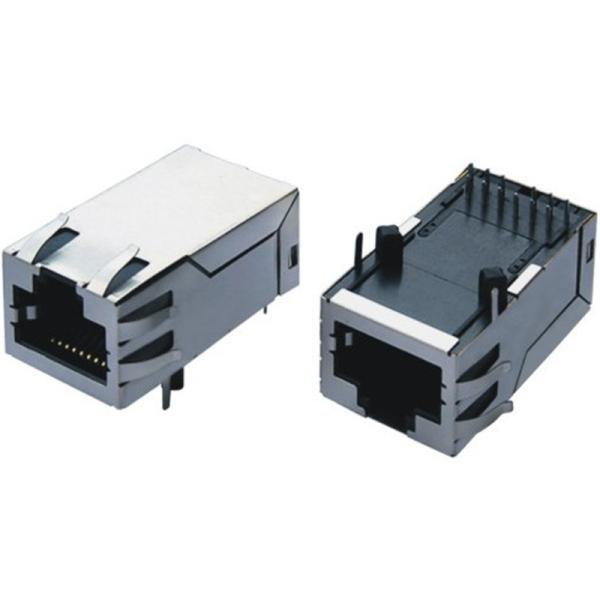 Buy cheap 1000m 8P8C 1X1 Entire Shielded Female PCB Mount RJ45 Stecker from wholesalers