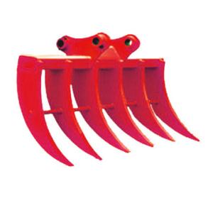 Buy cheap 200kg Excavator Brush Rake Durable Steel Construction Curved Tines Customized from wholesalers